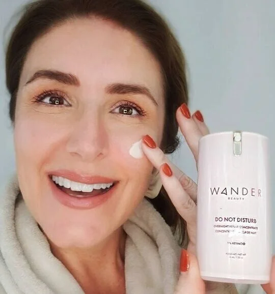 Skincare routine from Evolving 50